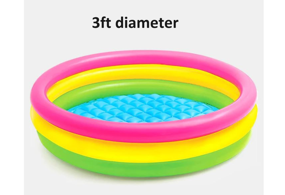 INTEX SUNSET GLOW BABY POOL - 34" X 10"