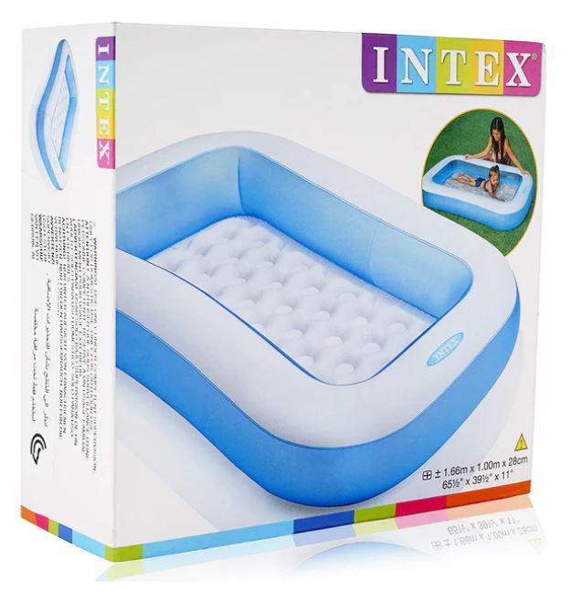 INTEX RECTANGULAR POOL - 66" X 40" X 10"