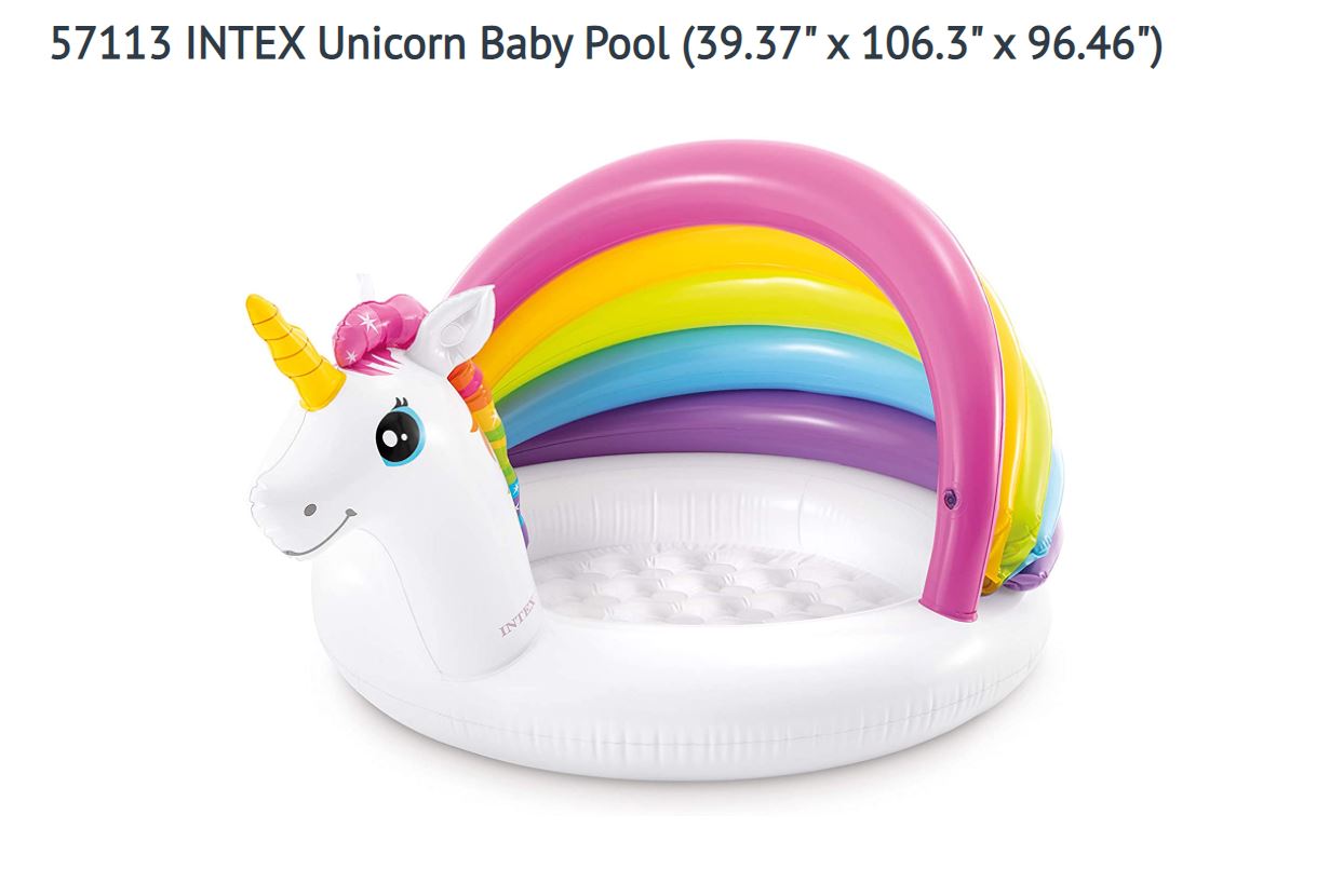 INTEX Unicorn POOL - 39" x 10" x 96"