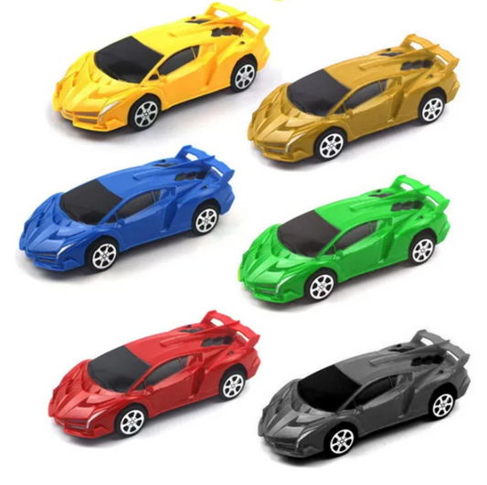 Plastic Pull Back Racer Car Toy Set