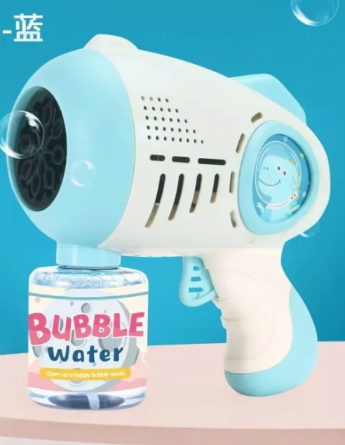 Electric Automatic Light Bubble Machine Bubbles Gun