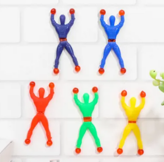 Sticky Wall Climbing Man Toy - Pack of 6