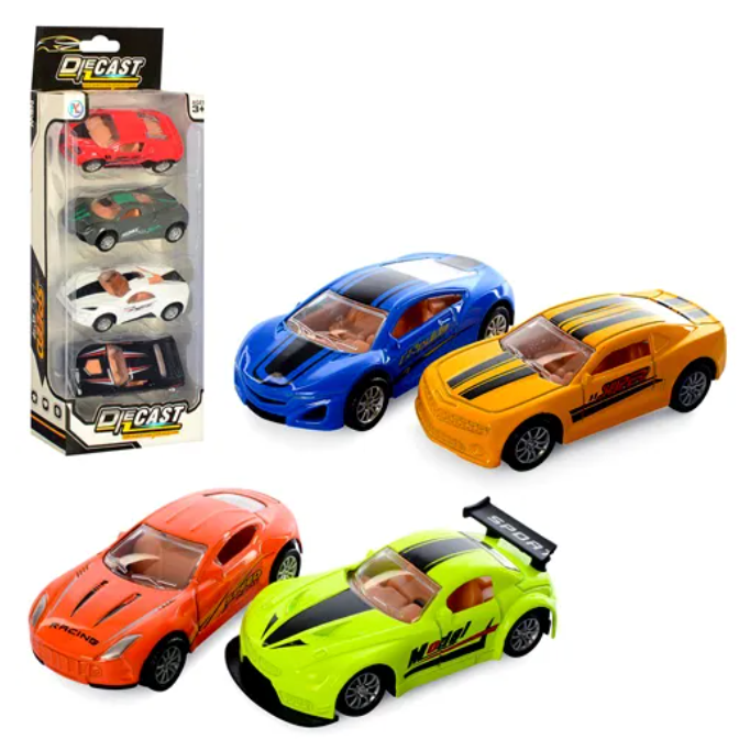 Pull Back Metal Die-Cast Cars