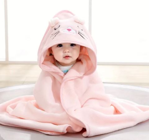 Baby Bath Towel - Animal Character