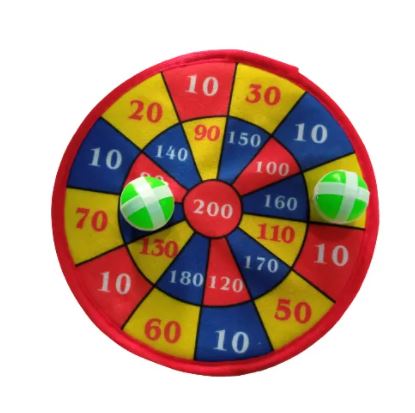 Dart Board with Sticky Balls