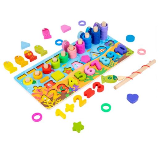 Magnetic Fishing Logarithmic Board – Mathematical Educational Toy