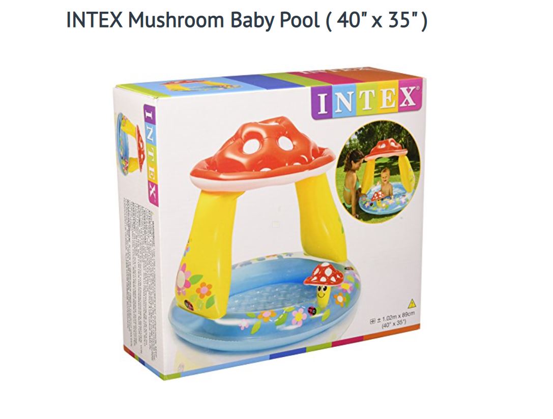 INTEX MUSHROOM POOL - 40" X 35"