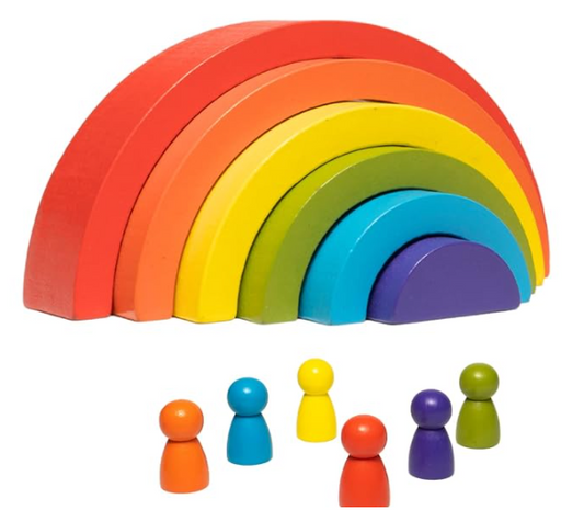 Wooden Rainbow Stacker