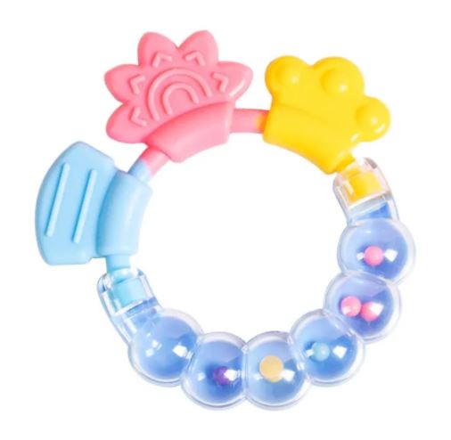 Rattle Shape Silicone Baby Teether