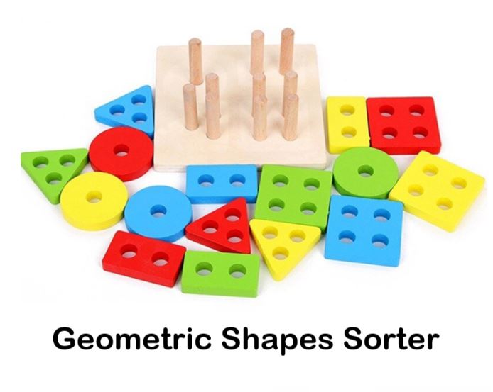 Geometric Shapes Sorter - Four Columns