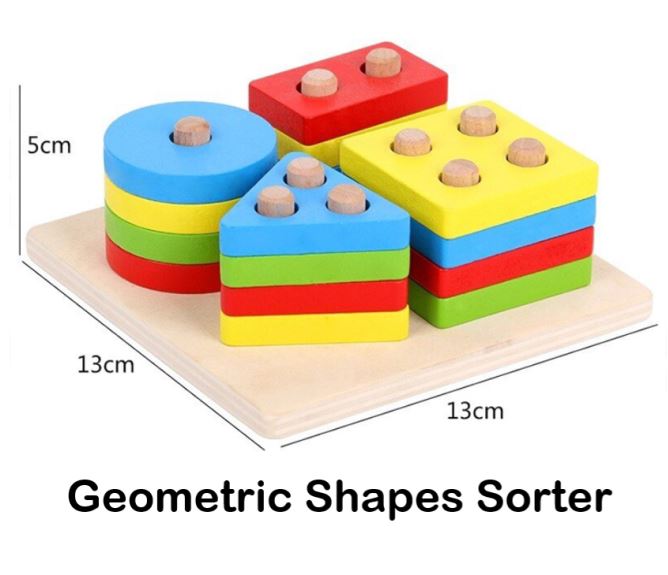 Geometric Shapes Sorter - Four Columns