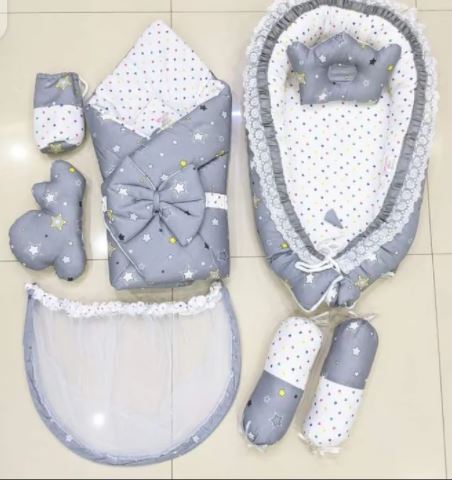 Bedding Set for Babies - 9 Pieces (Turkish Style)